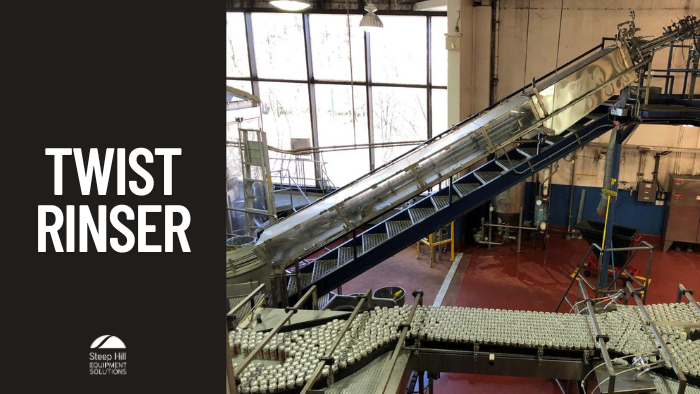 Used Crown Simplimatic Beverage Can Twist Rinser