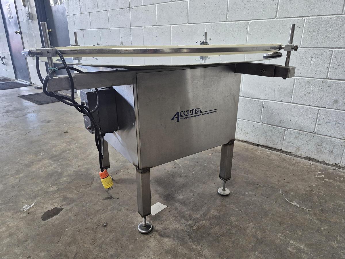 Used Accutek 48" Rotary Accumulation Table