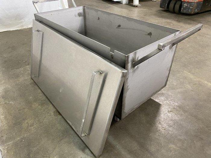 Used SS Heavy Duty Lidded Bin
