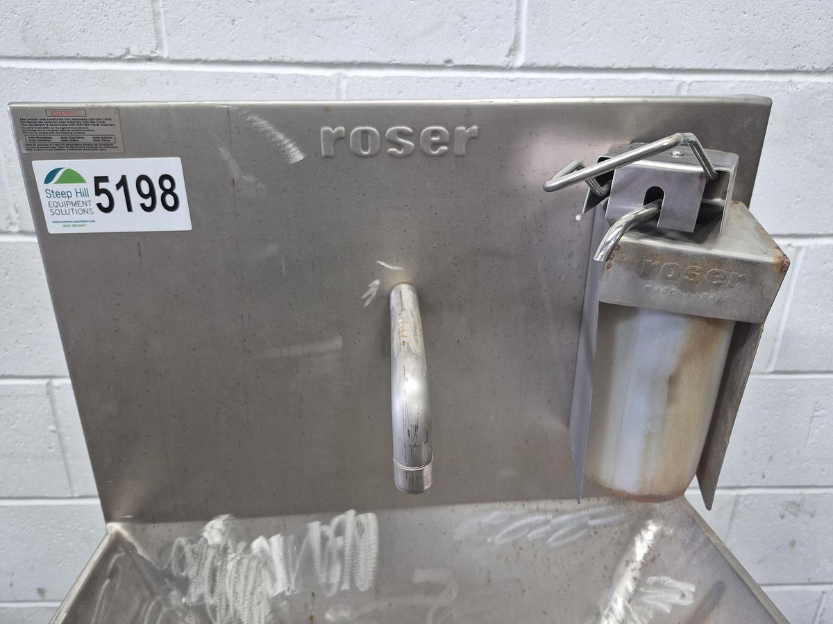Used Roser SS Industrial Hand Wash Basin
