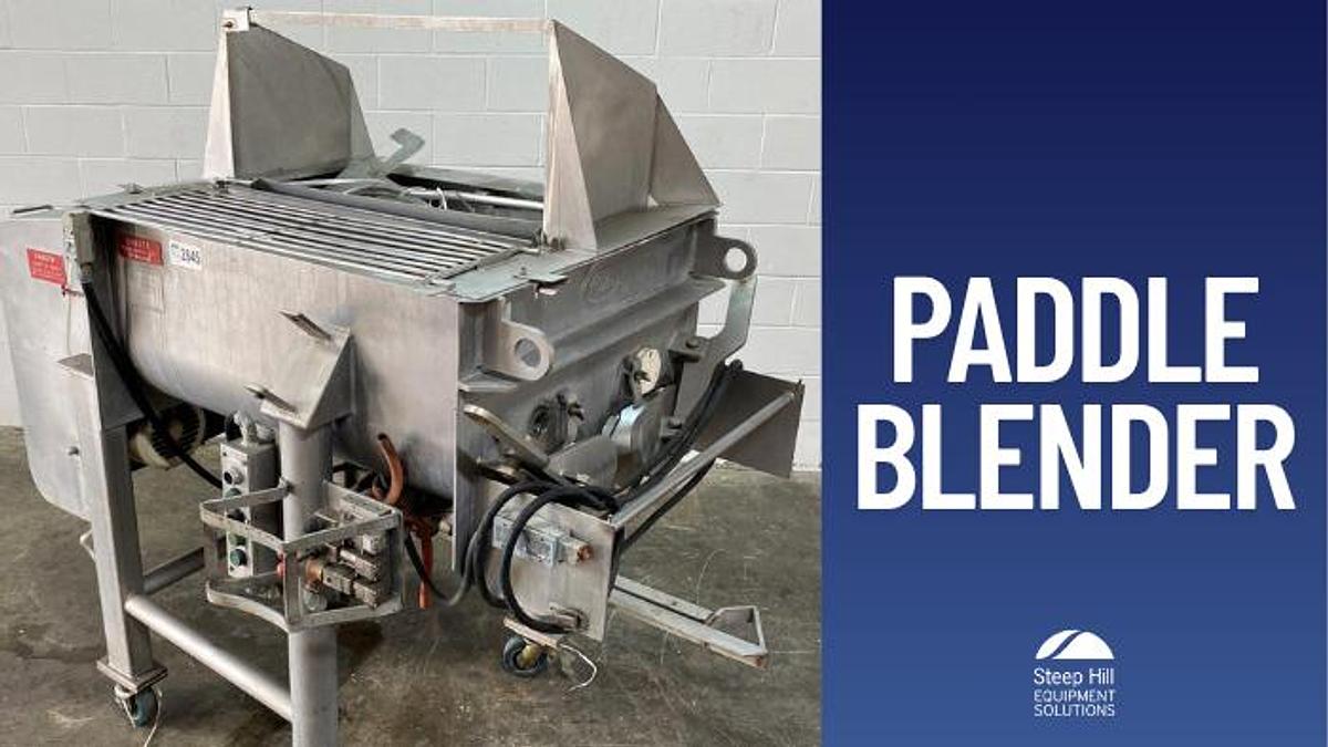 Used Rietz RS-15 SS Twin-Shaft Paddle Blender