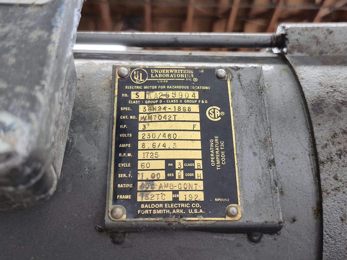 Used Flexicon Flexible Screw Conveyor Discharge Head & Drive