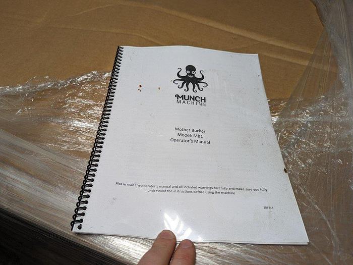 Used Munch Machine MB1 Hemp Leaf Stripper