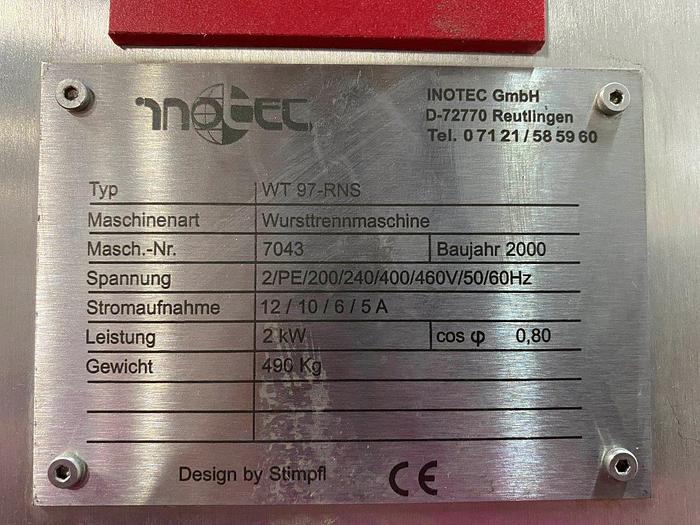 Used Inotec WT97-RNS Sausage Cutter