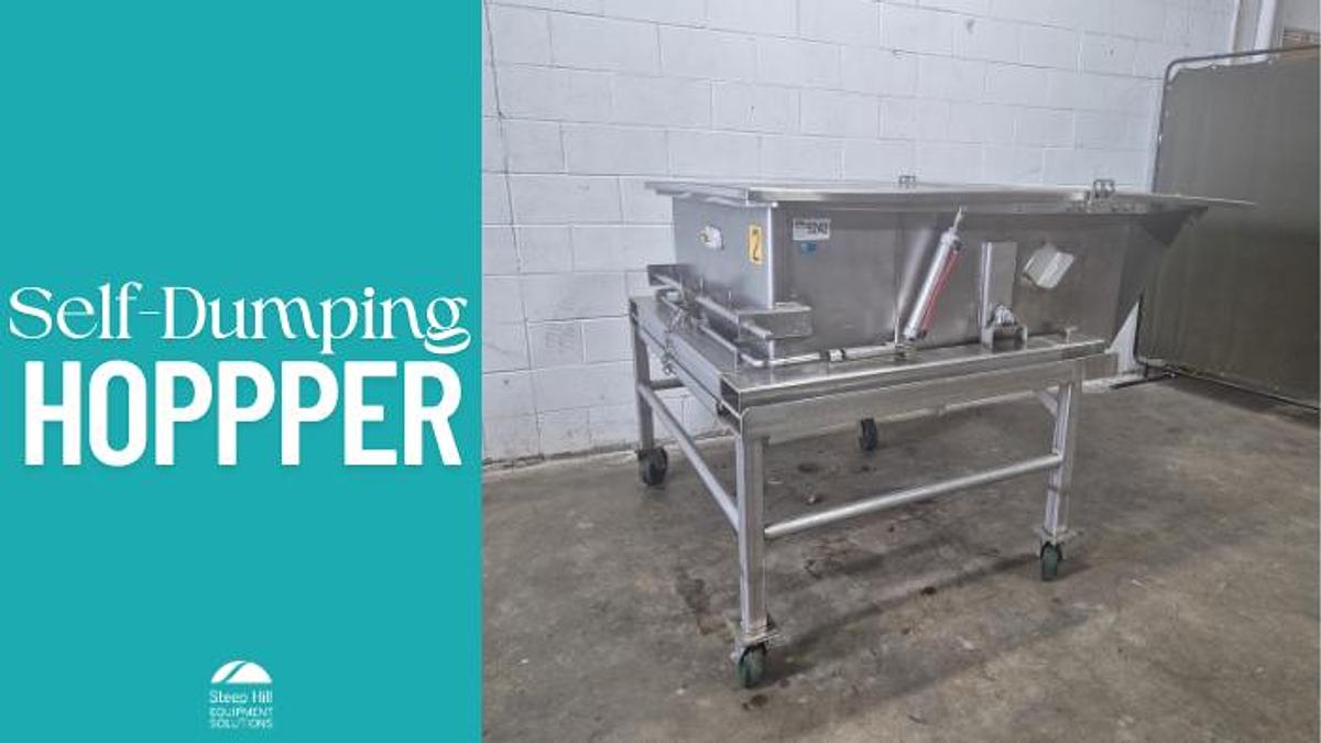 Used Self-Dumping 200 Gallon Hopper