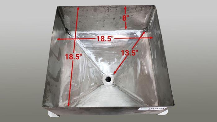 Used 14 Gallon Square Hopper