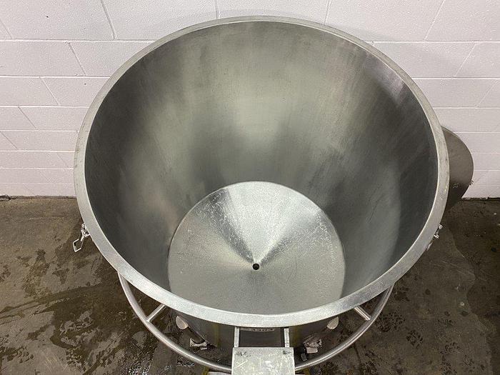Used Cone-Bottom Tank With Lid