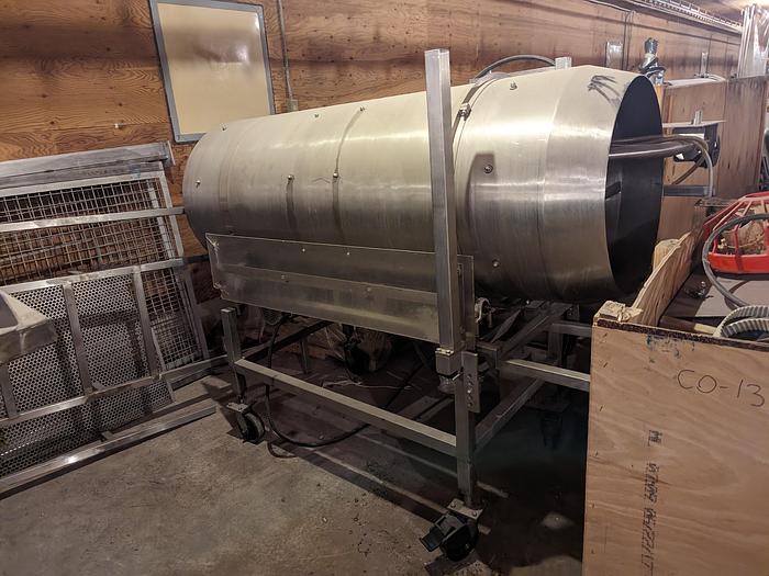 Used 8' Seasoning Drum with Oil Sprayer