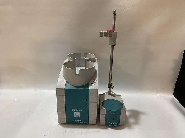 Used Metrohm 905 Titrando Titrator with Stirrer & Vessels