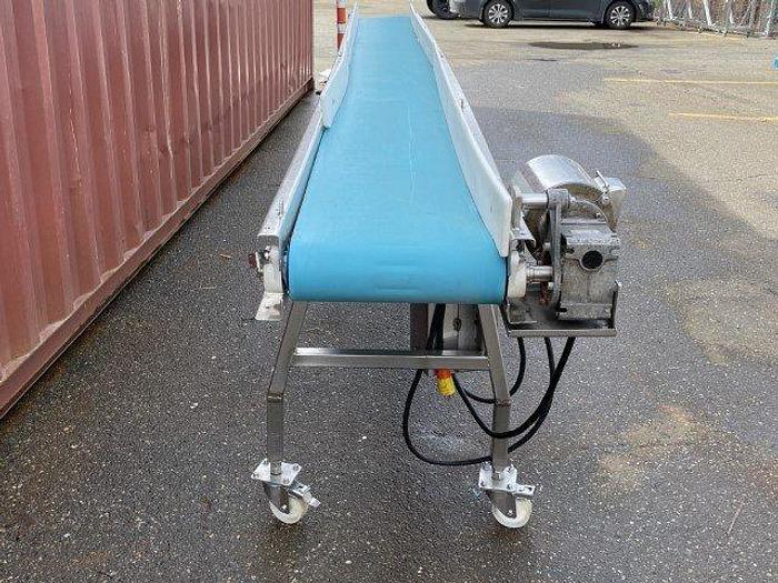 Used 15.5'L Flat Belt Conveyor