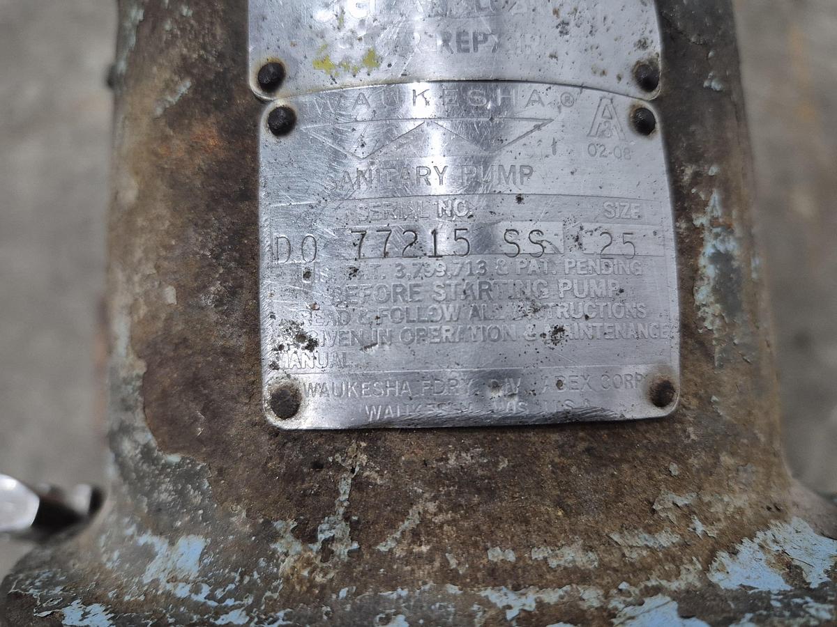 Used Waukesha D0 25 Series Sanitary Pump