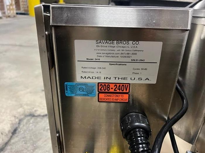 Used Savage FireMixer-14 Electric Cooker Mixers with Pinnacle De-Molder