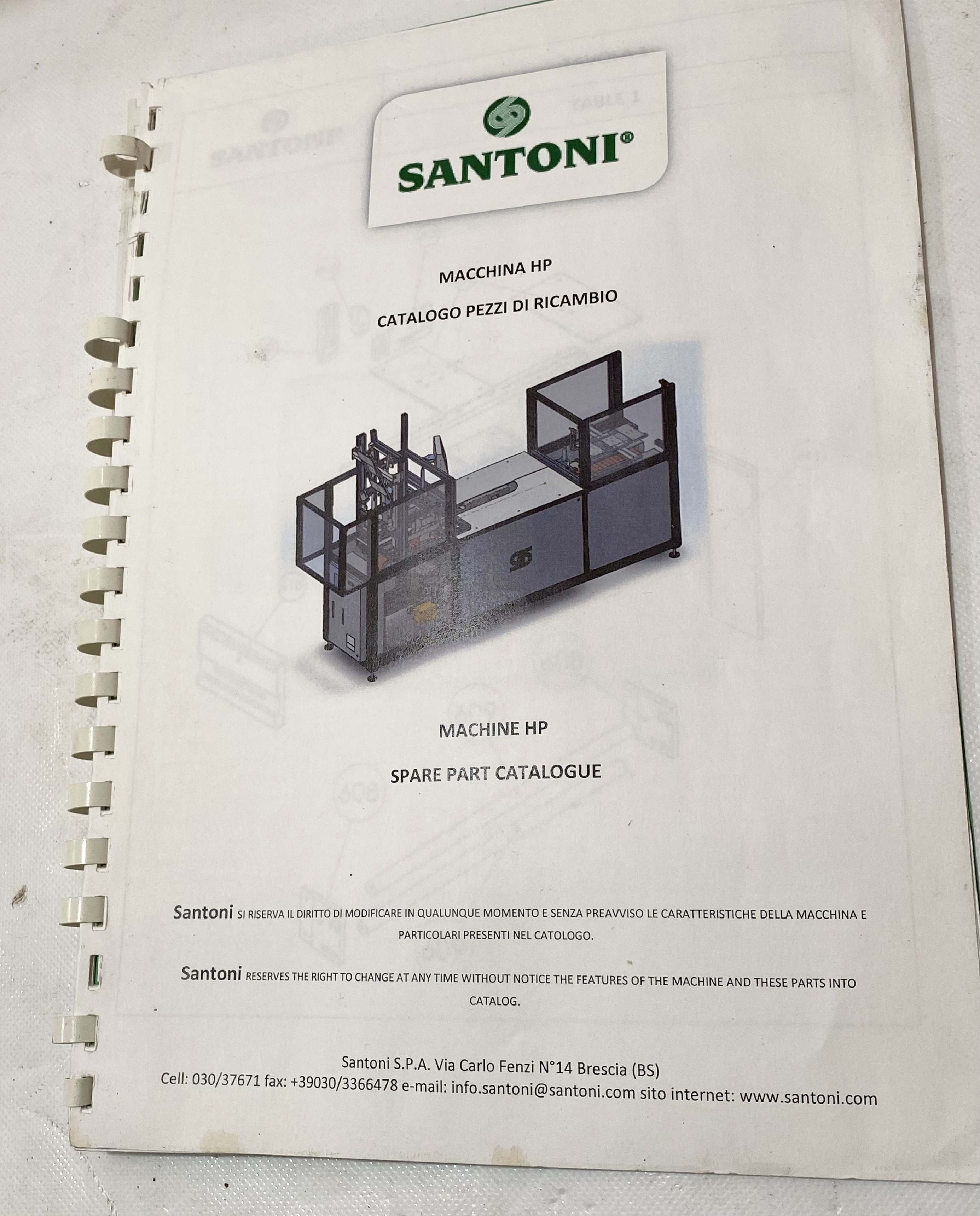Used Santoni HP Hang Tab Packaging Machine