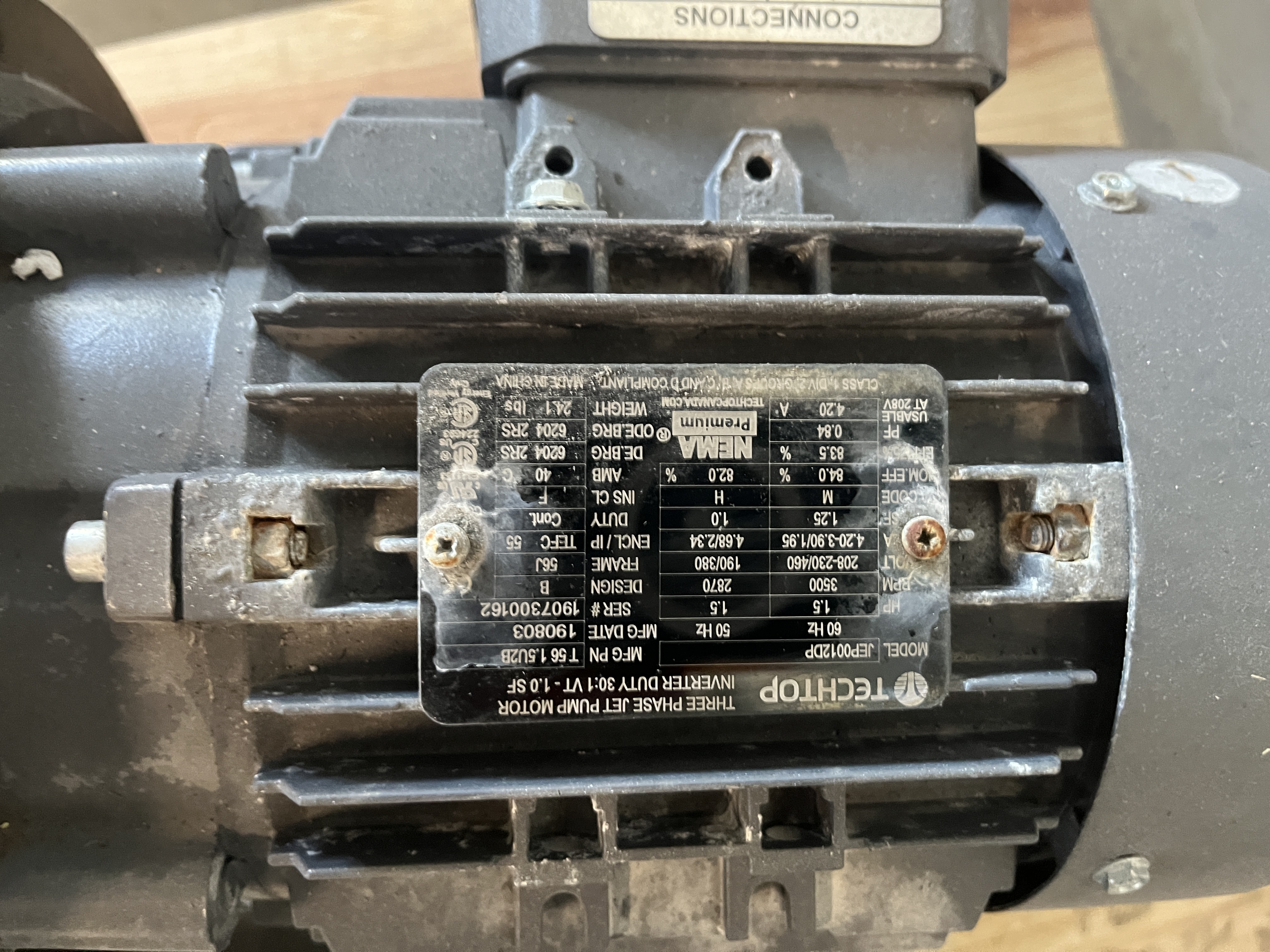 Used PD Pump with TechTop Motor