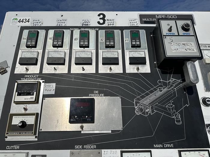 Used APV-Baker Perkins F23215 Twin Screw Extruder