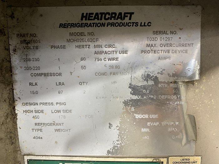 Used Heatcraft Air-Cooled Condensing Unit