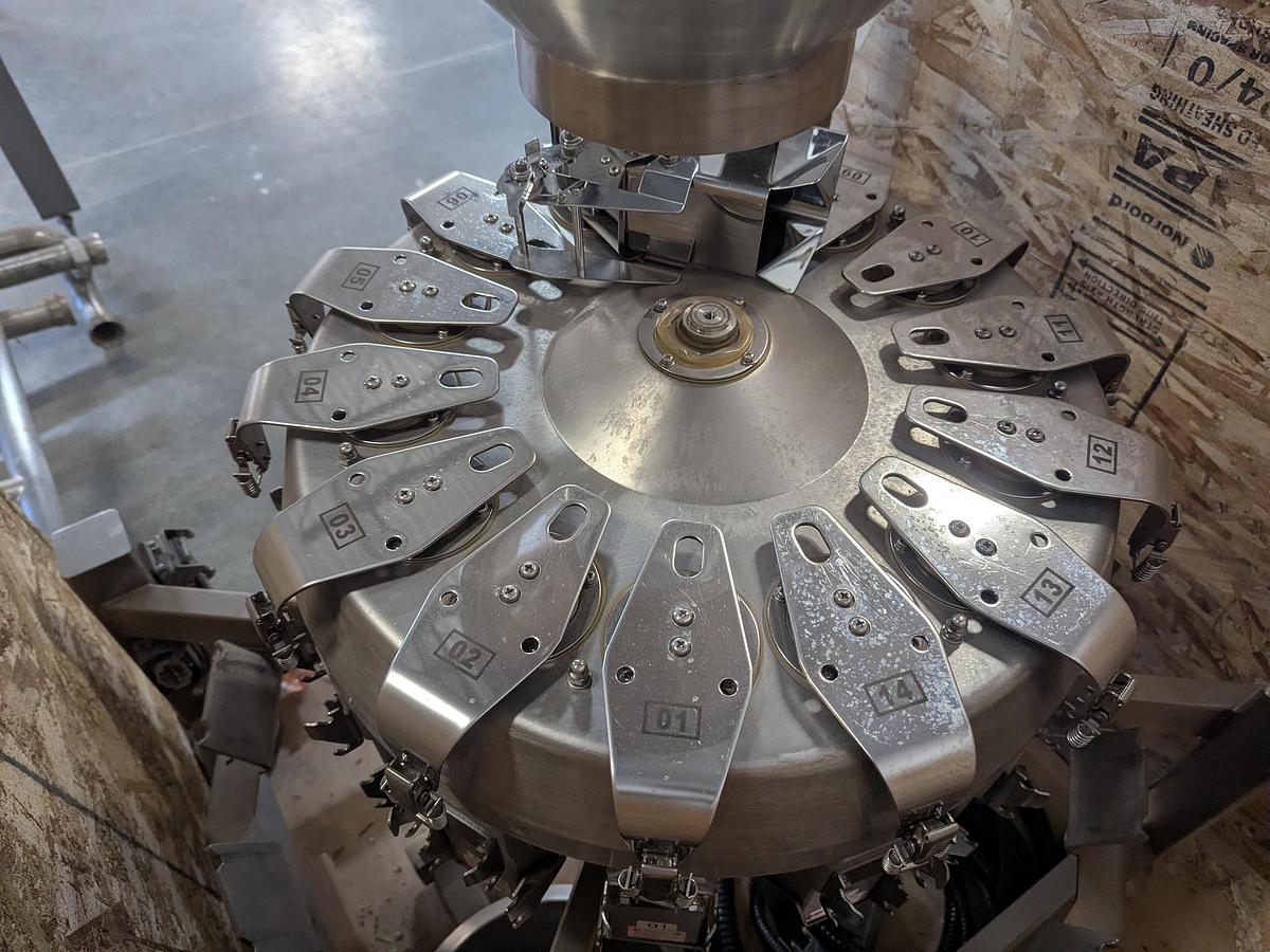 Used Weighpack Primo 14 Head Scales with Platform and PreCheq Analyzer