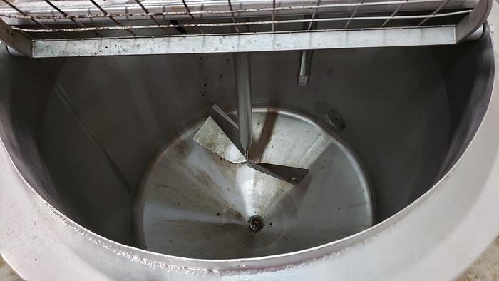 Used 50 Gal SS Jacketed Tank with Agitator