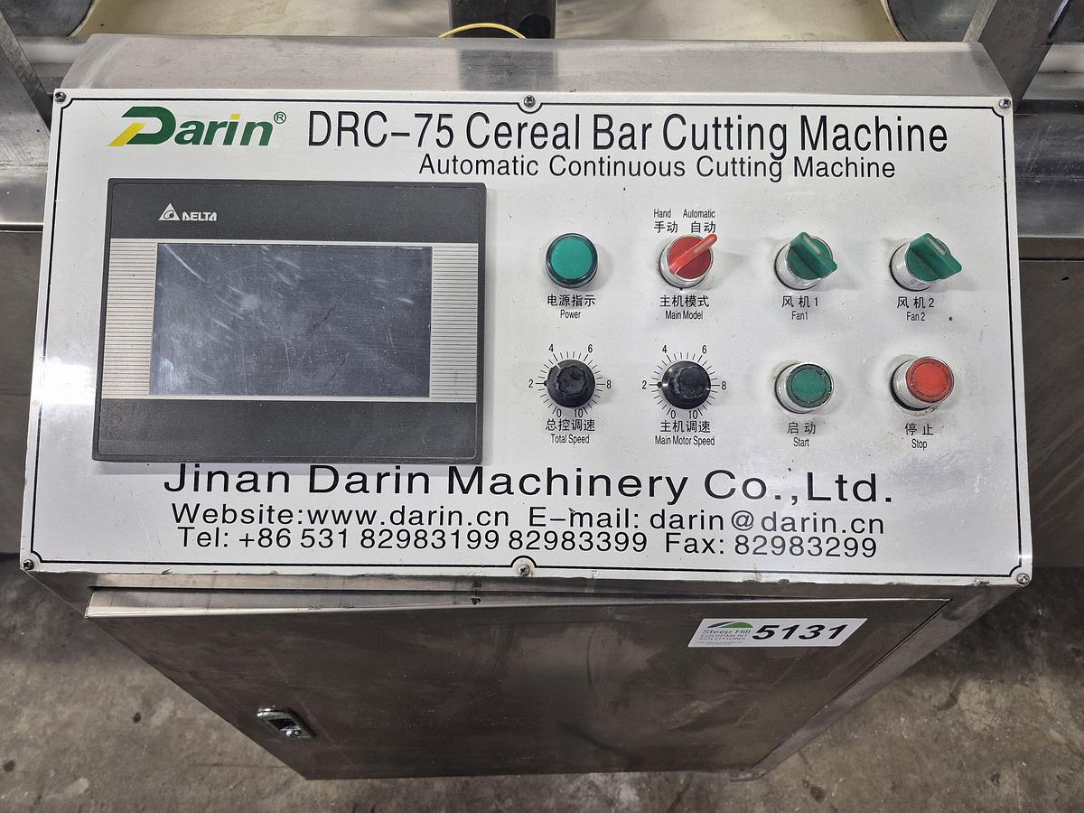 Used Darin DRC-75 Cereal Bar Cutting Machine