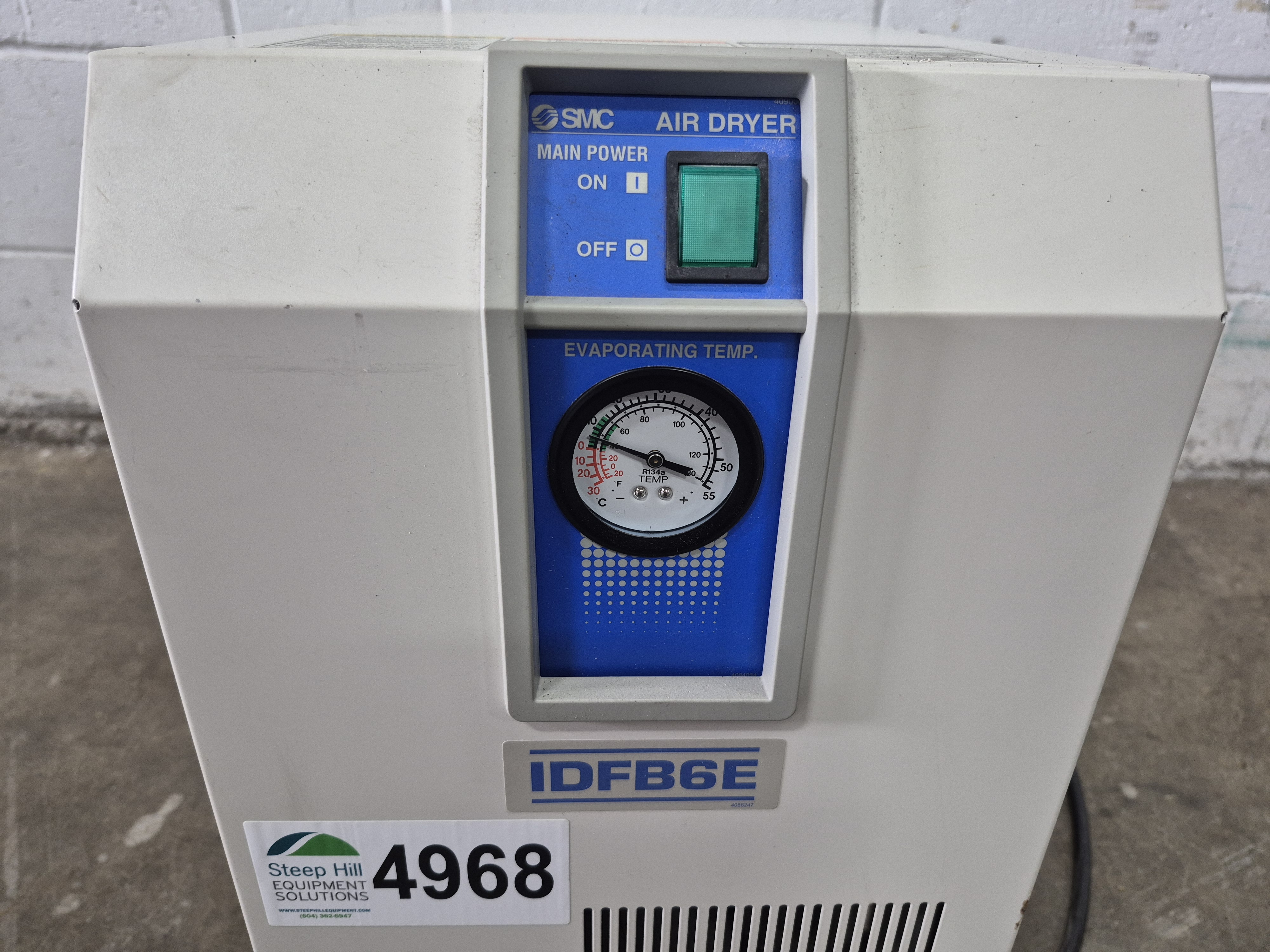 Used SMC IDFB6E Refrigerated Air Dryer 