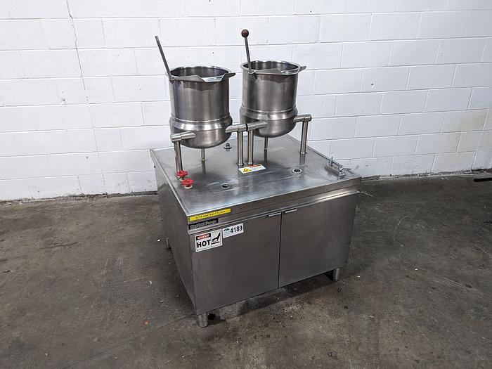 Used Market Forge Twin 6 Gallon Kettles