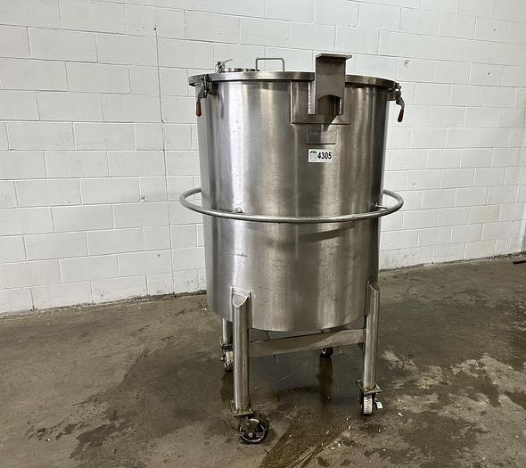 Used SS 180-Gallon Cone-Bottom Tank