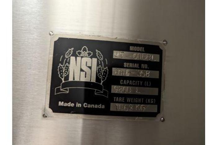 Used NSI 90HL Fermentation Tank