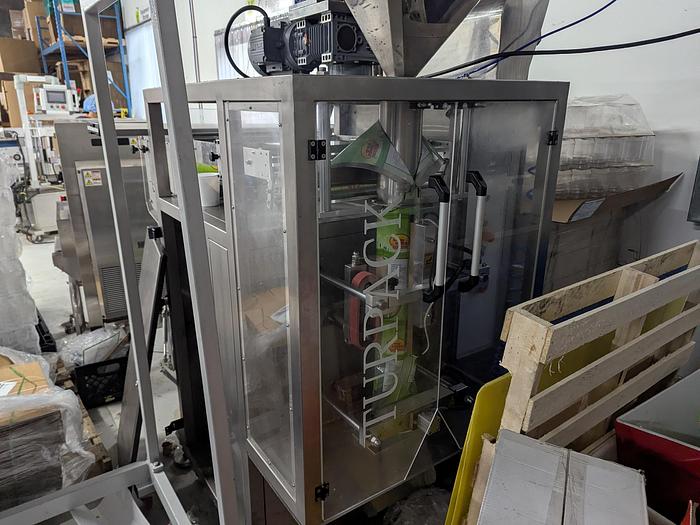 Used Turpack VFFS with Infeed Elevator and Volumetric Filler