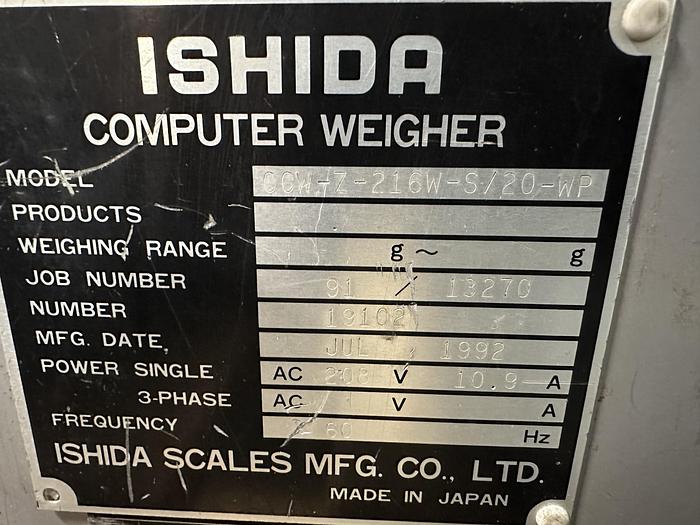 Used Ishida Multi-Head Scales