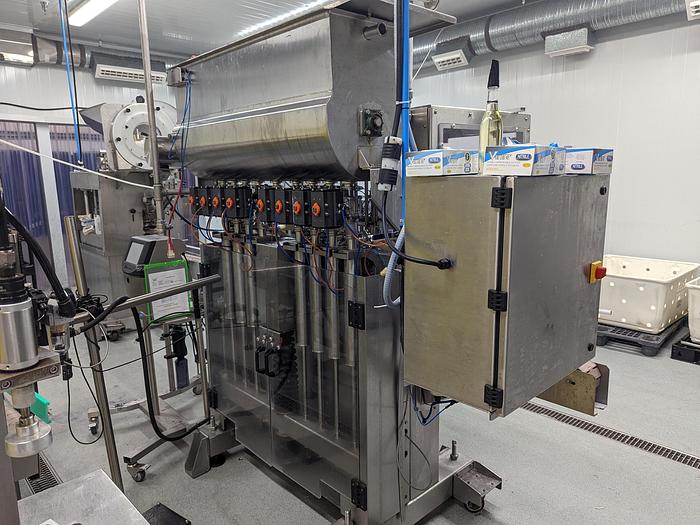 Used Acasi 8-Head Piston Filler & Inline Capper