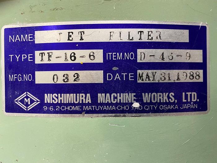 Used Bag House with TF-16-6 Filters