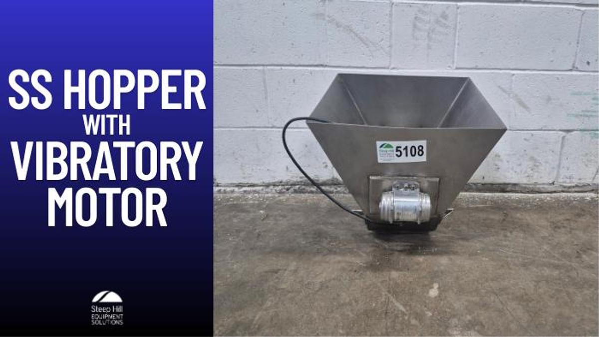 Used Stainless Steel Hopper with Vibrating Motor