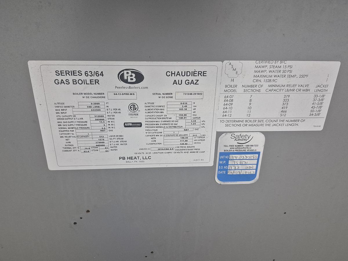 Used PB Heat Boiler System