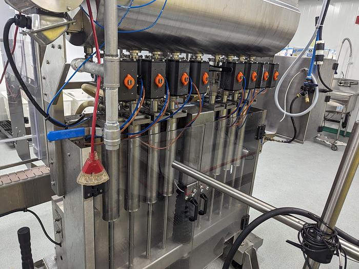 Used Acasi 8-Head Piston Filler & Inline Capper