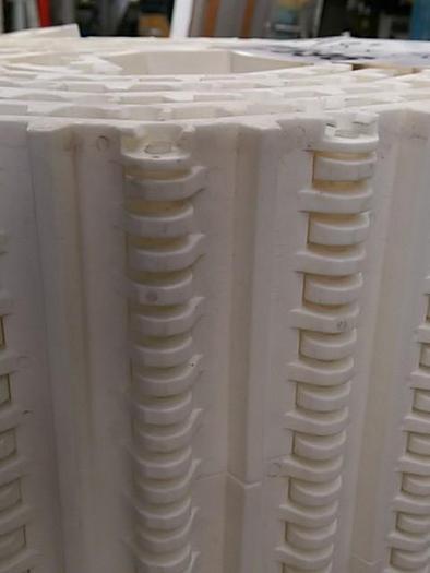Used 30” Wide Modular Conveyor Belt With Ridges