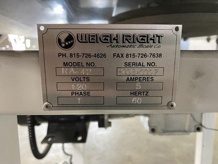 Used Weigh Right R-42 Accumulation Table