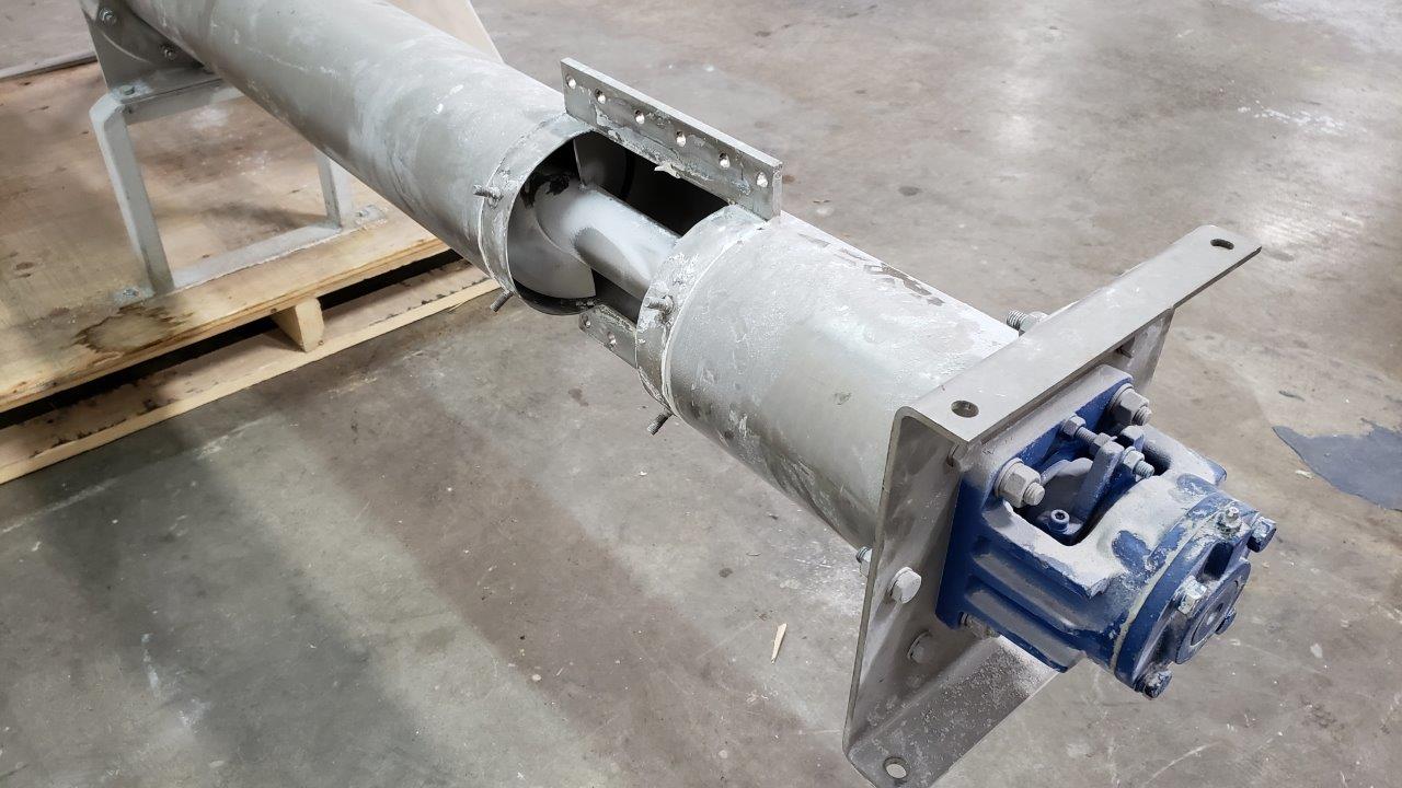 Used WAM Single Shaft Screw Feeder with Hopper