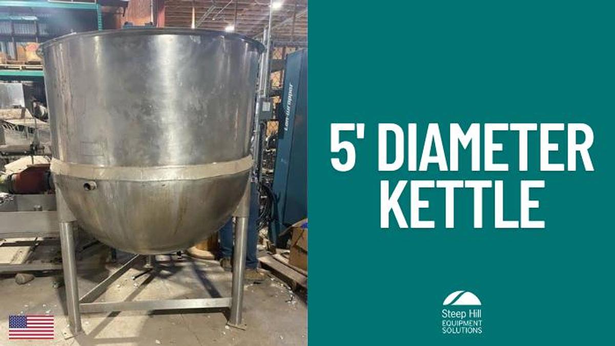 Used Lee 5' Diameter Kettle