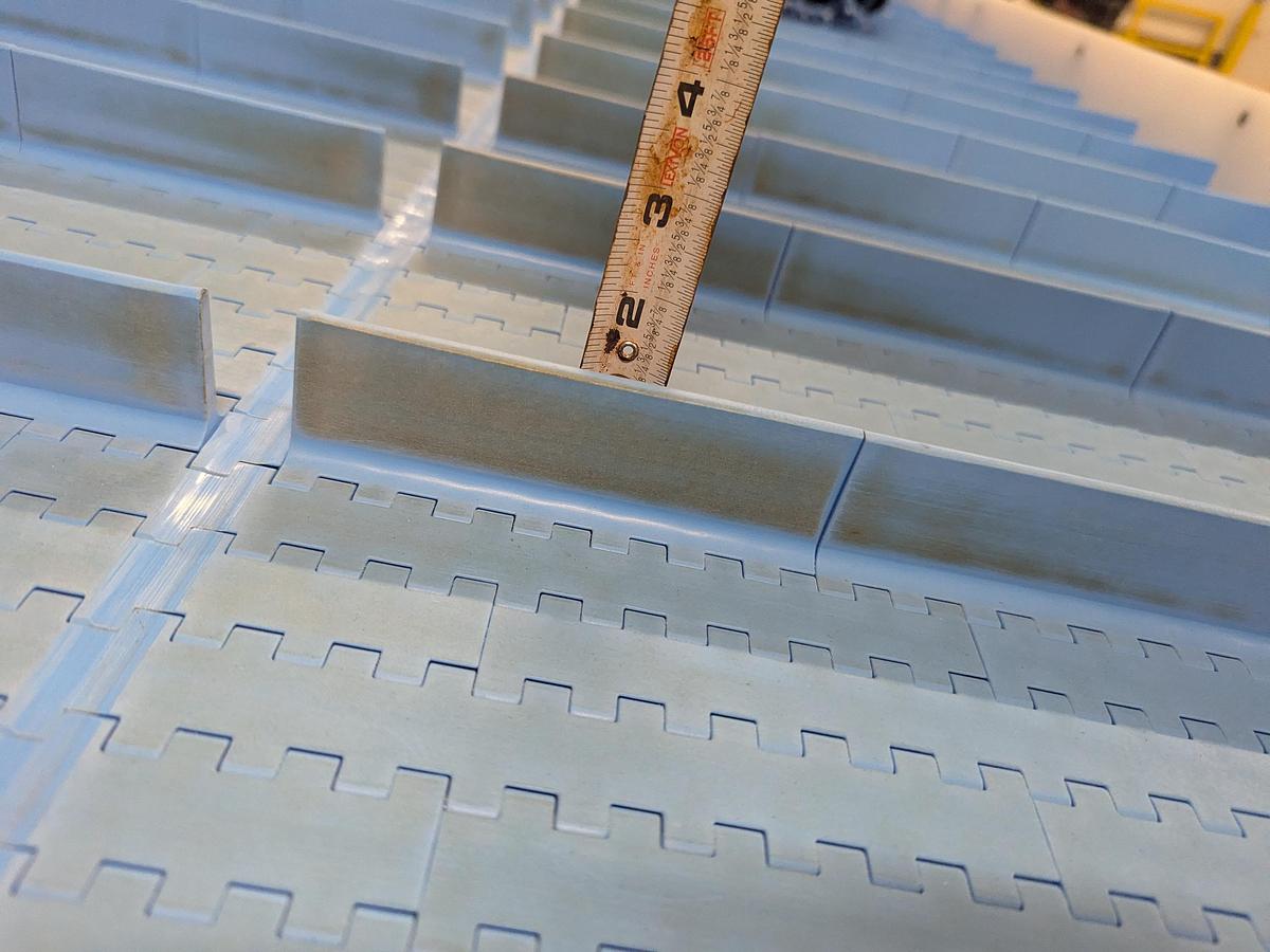 Used  Incline Cleated Conveyor