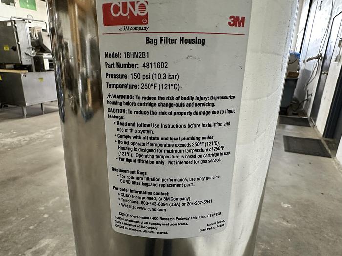 Used 3M Bag Filter Housing 1BHN2B1