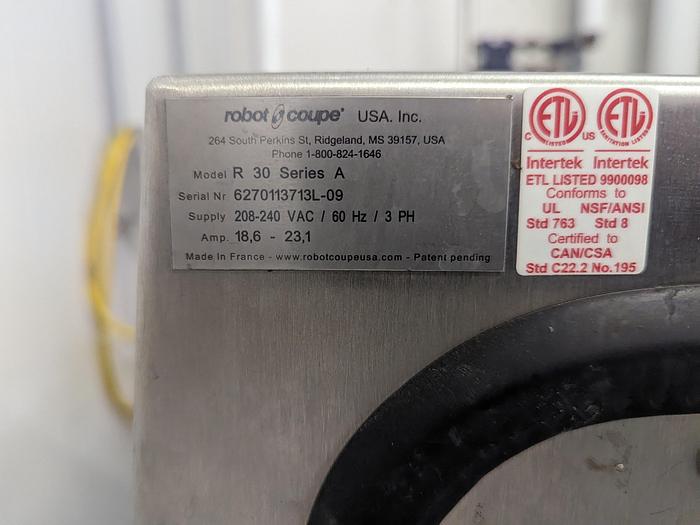 Used Robot Coupe R30 Vertical Cutter Mixer