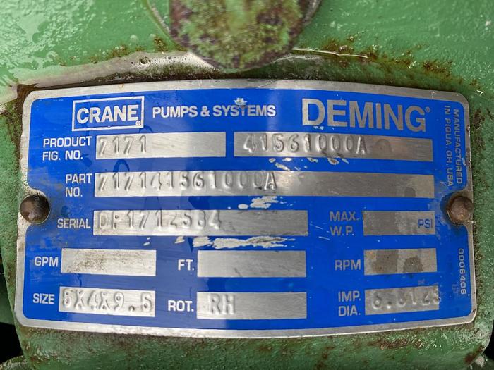 Used CRANE Deming 7171 Centrifugal Pump