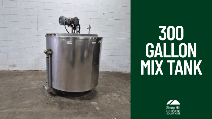 Used 300 Gallon Jacketed Mixing Tank