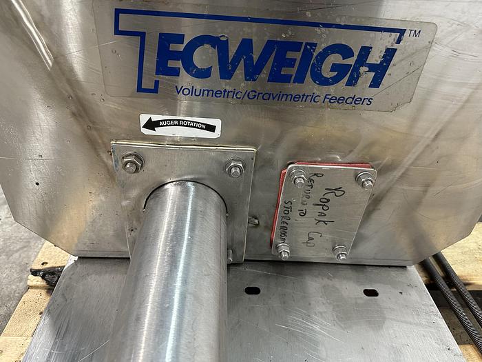 Used Tecweigh Volumetric Auger Feeder