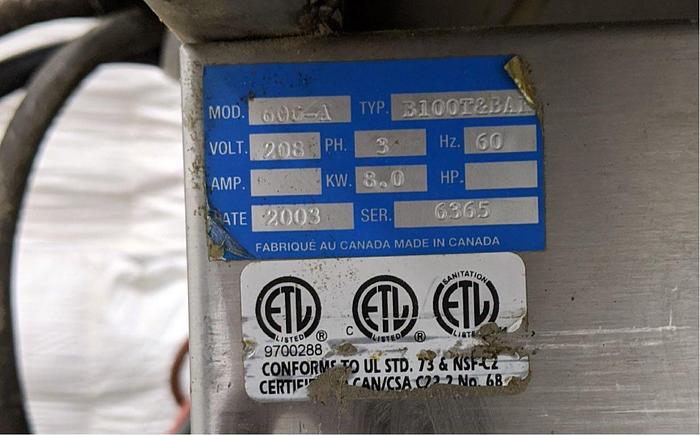 Used Sipromac 600A Vacuum Sealer