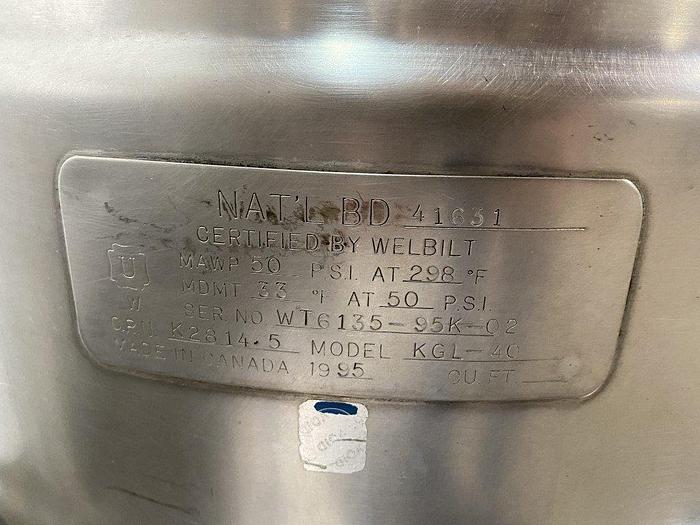 Used Cleveland KGL-40 Steam Kettles