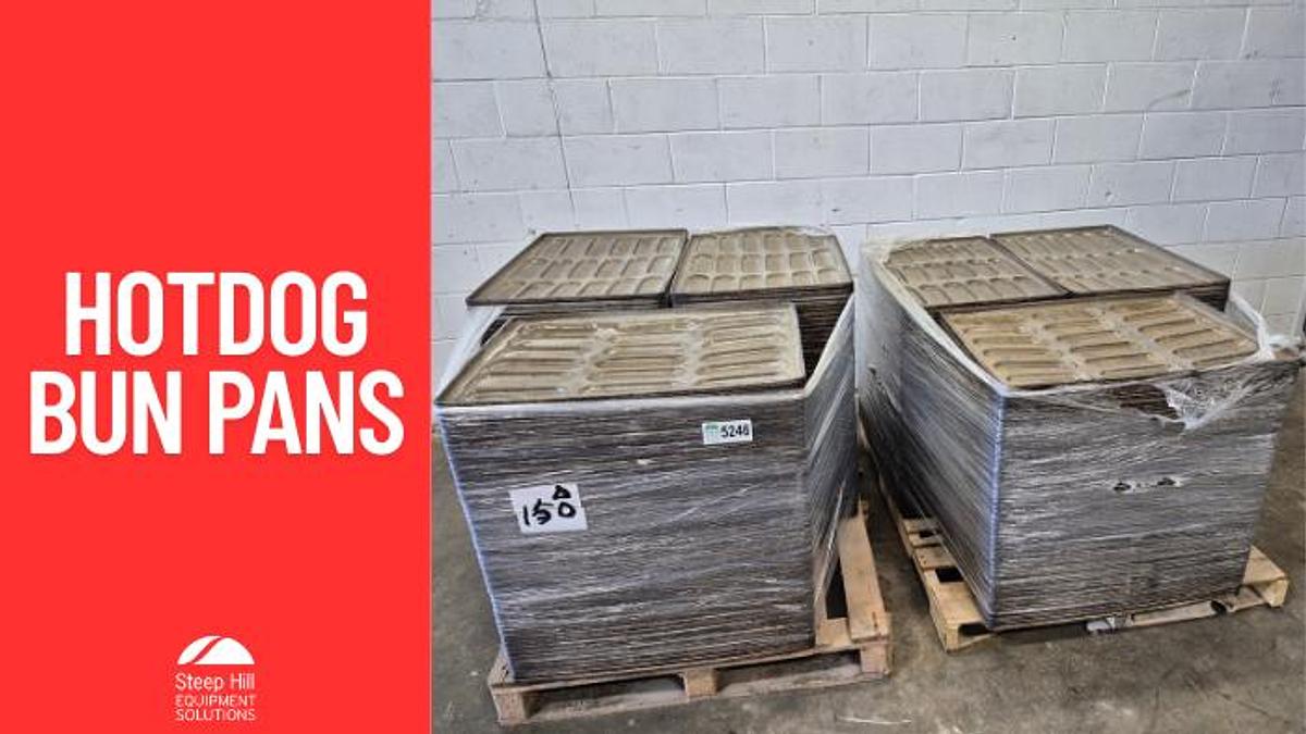 Used 18-Pocket Hotdog Bun Pan 