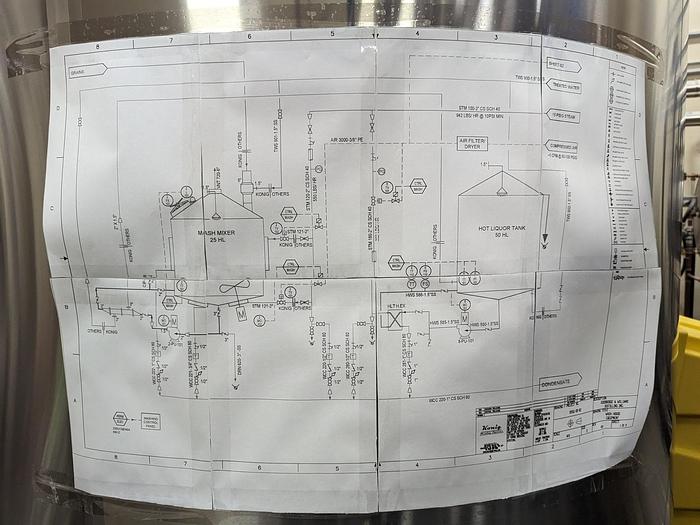 Used König 5000L SS Hot Liquor Tank