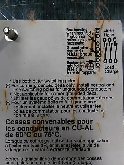 Used Square D Heavy Duty Safety Switch