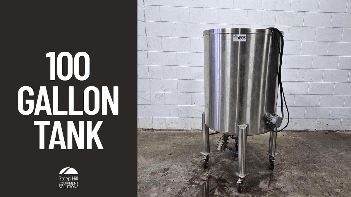 Used SS 100 Gallon Tank w/ Immersion Heater